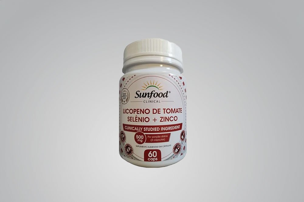 LICOPENO DE TOMATE SELÊNIO ZINCO 500 MG SUNFOOD 60